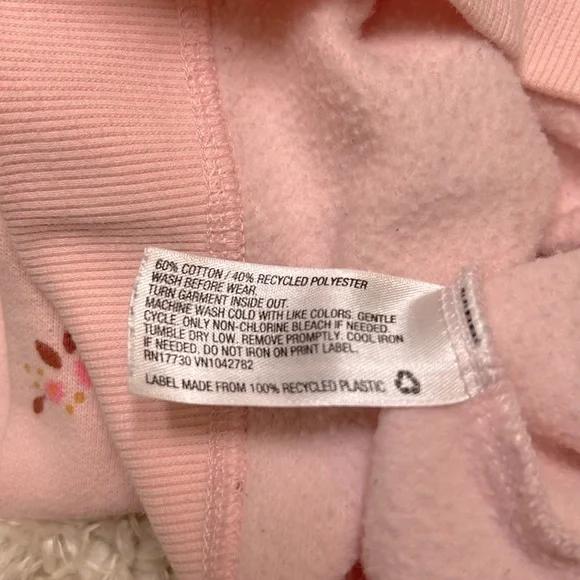 CAT & JACK || Pink Floral Sweater (12M) - Picture 4 of 4